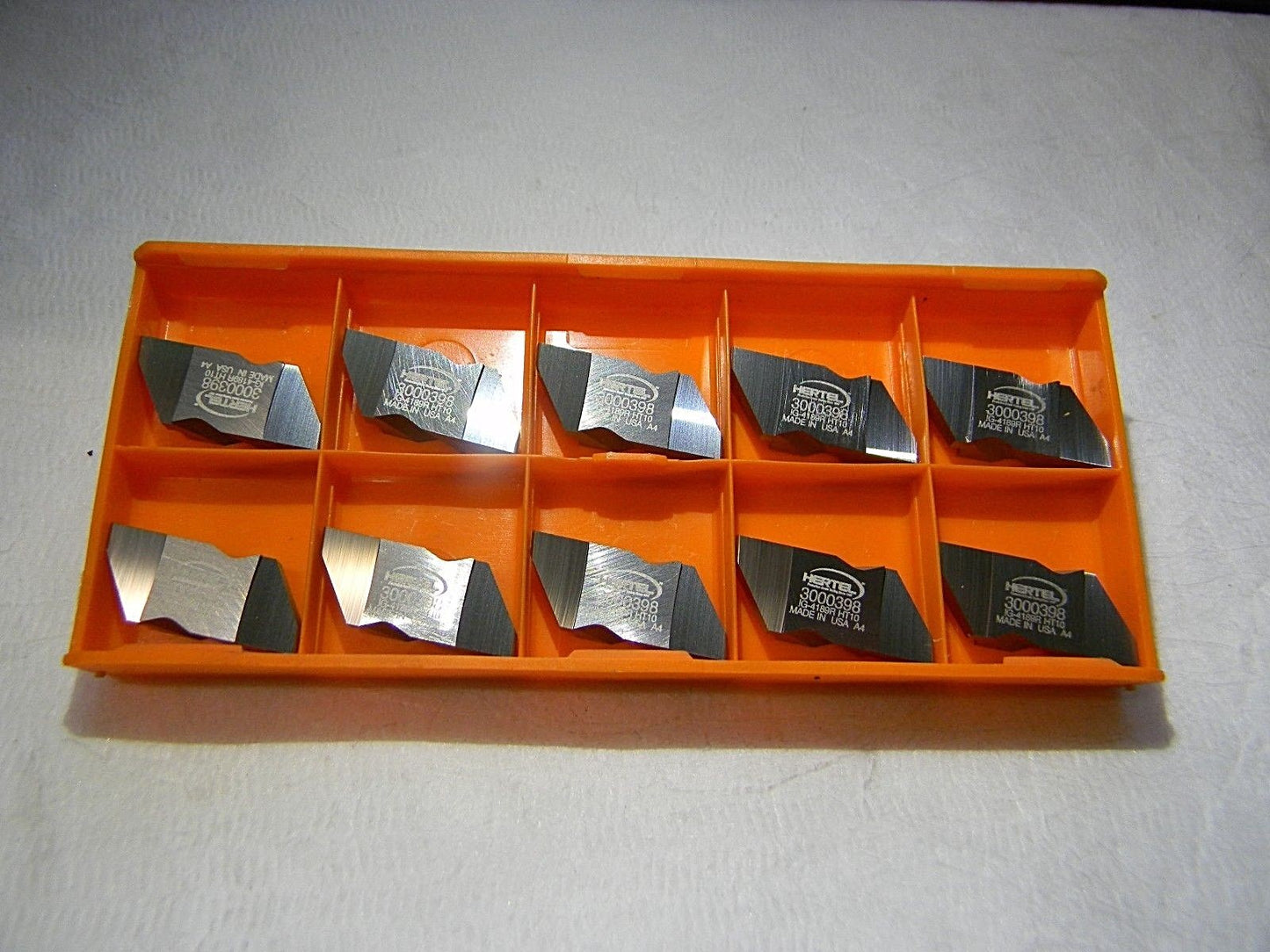 Hertel Carbide Double Grooving Inserts IG-4189R Grade HT10 Qty 10 3000398