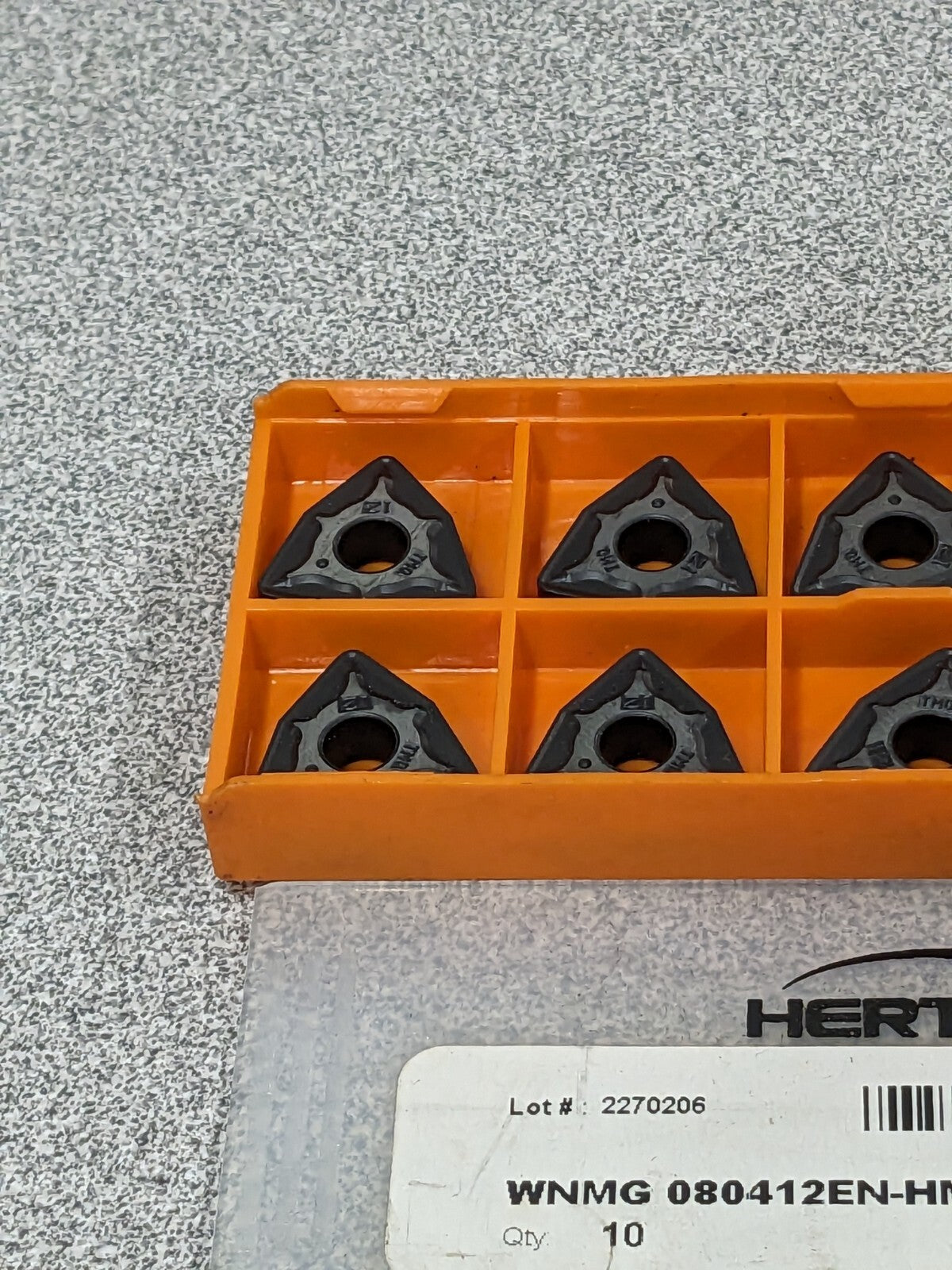 HERTEL Turning Insert: WNMG433HMX HC125T, Carbide Qty 10 1002750