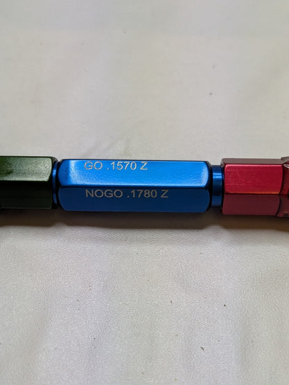 Van Keuren Go/NoGo Z PLUG GAGE Go .1570, NoGo .1780 250607-1