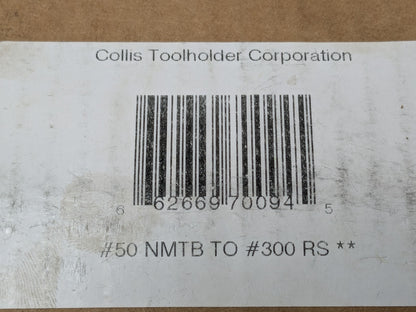 COLLIS TOOL NMTB50 Rotary Tool Holder Quick Change Master Hold RS300 70094