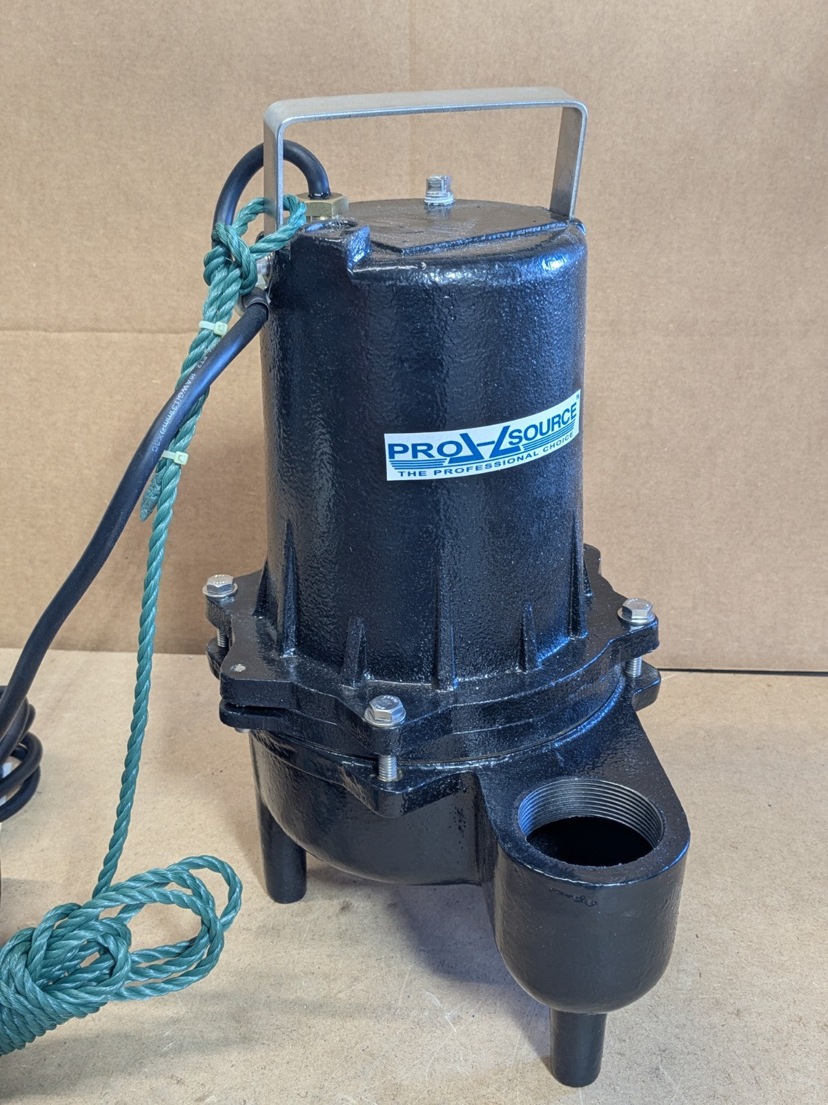 Pro Source High Temperature Manual Sewage Pump 2" Outlet 1/2 HP 115v 10.5 Amp