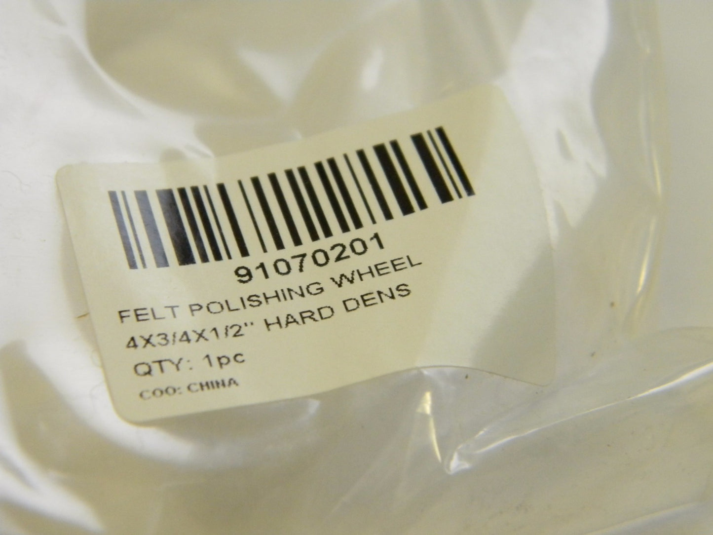 PRO 4" x 3/4 " x 1/2" Felt Polishing Wheel Density Hard QTY 2 910