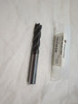 NIAGARA CUTTER Square End Mill: 3/8" Dia, 1-3/8" LOC 4 Fl SolidCarbide