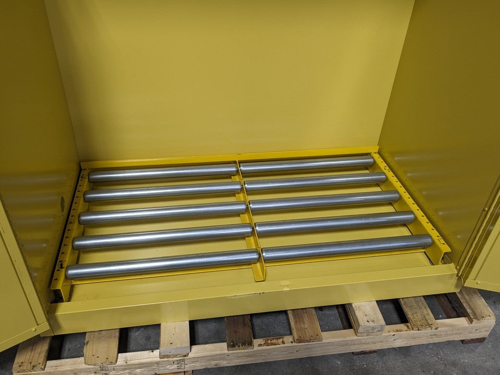 Securall Vertical Drum Storage Cabinet 120 Gal. Capacity V1110 Scratch N Dent