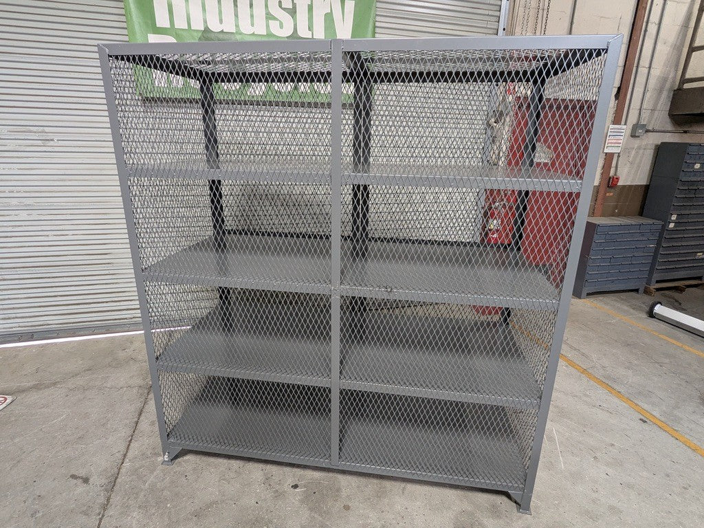 Little Giant Vented Storage Locker 3-Shelf 13 Ga. Welded Steel 78" x 72&quo