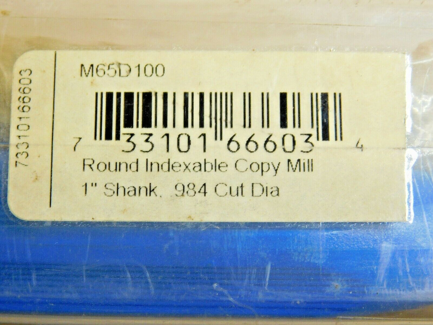 Interstate Round Indexable Copy Mill 0.984" Cut Dia x 1 Shank x 8 OAL M65D100