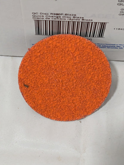 Norton Quick-Change Disc: Type R, 2" Dia, 50 Grit Box of 25 63642595472
