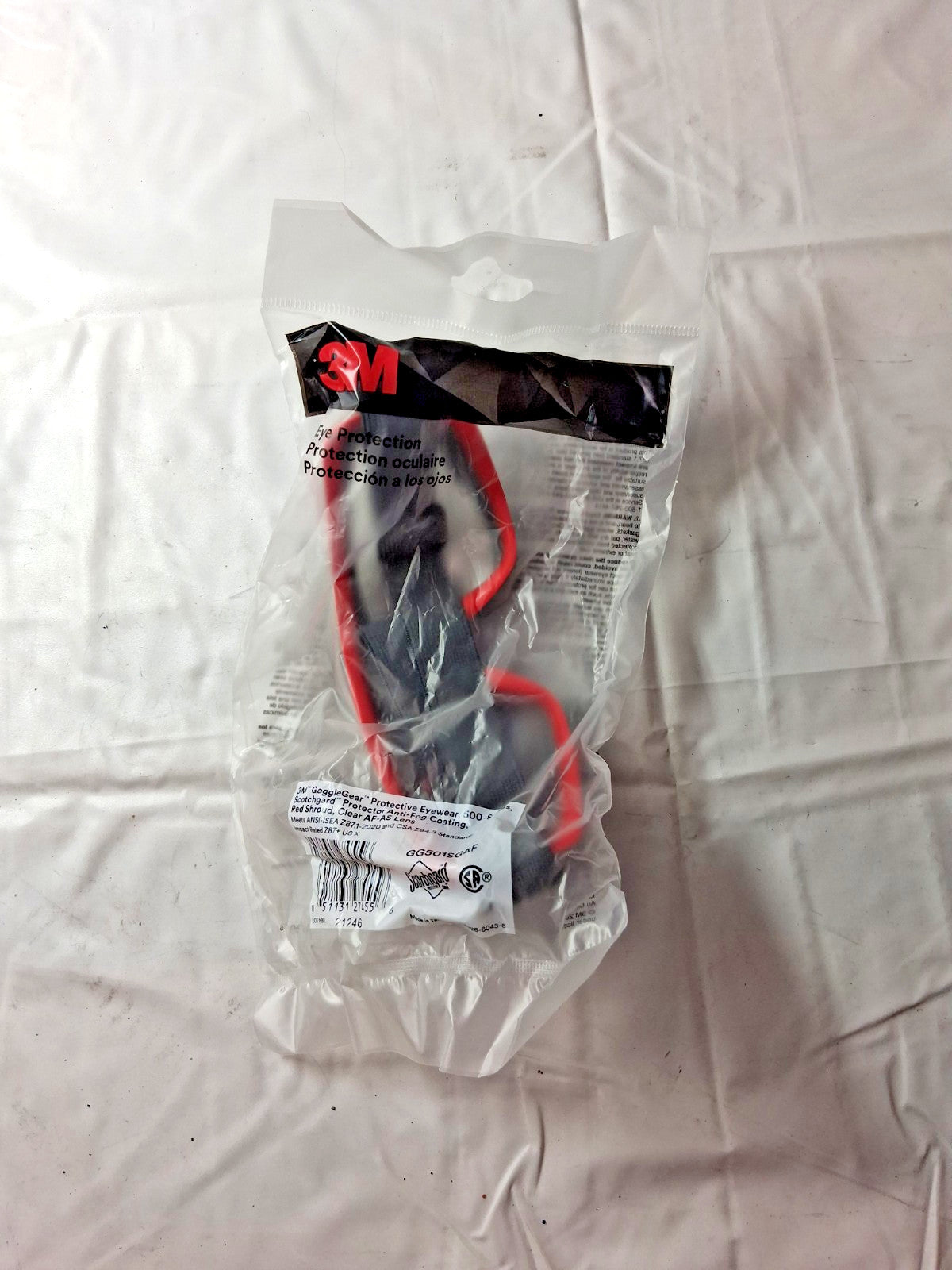 3M Safety Clear Lenses Anti-Fog Goggles ANSI Z87.1+CSA Z94.3 69684587