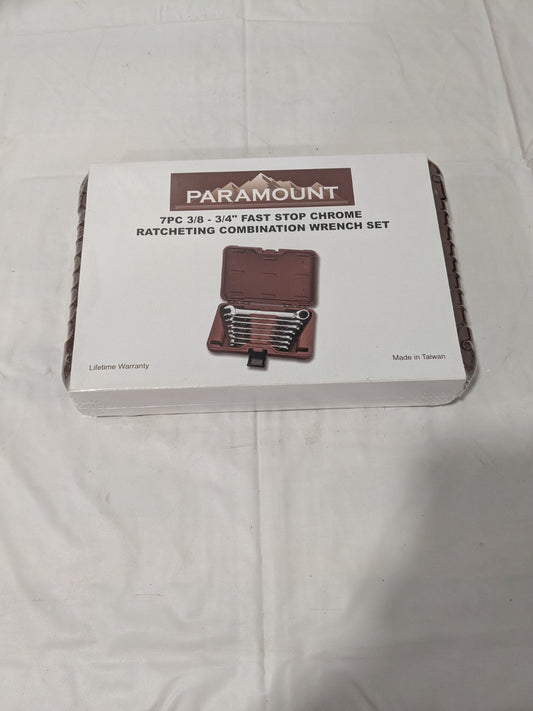 Paramount Reversible Combination Wrench Set: 7 Pc, 3/8 to 3/4" PAR-7PCSB5R-IN