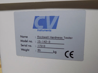 CV Benchtop Hardness Tester w/ Dial Gage Rockwell A B C F Scale 15-142-3 Damage