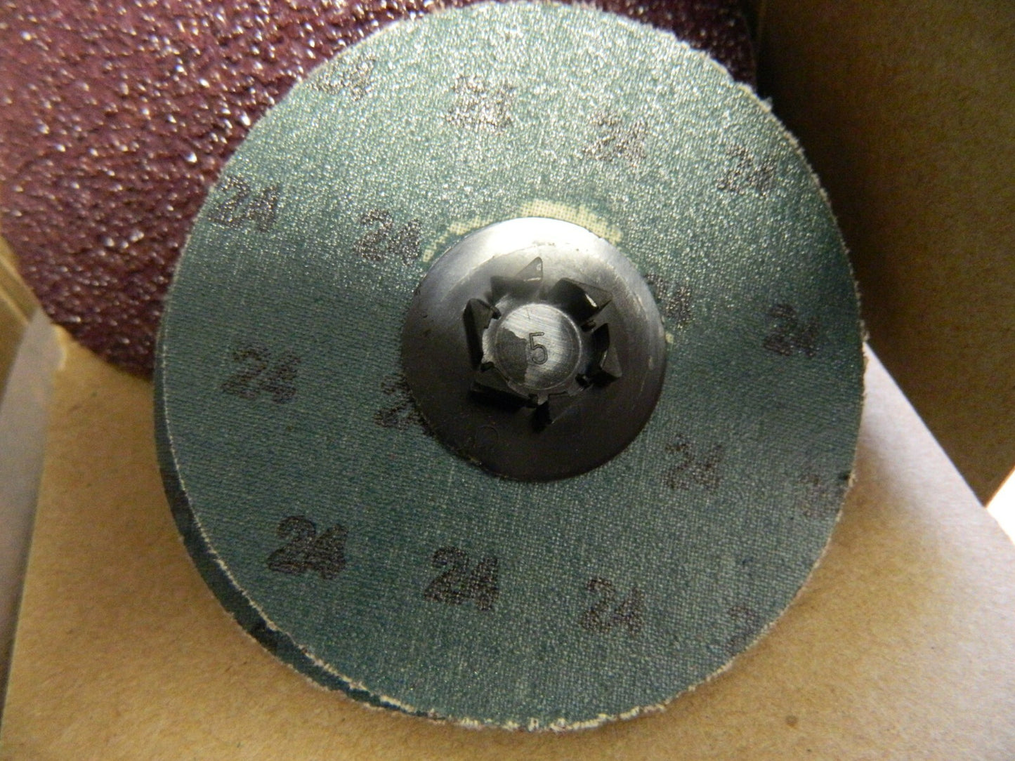 Standard 3" 24 Grit Aluminum Oxide Quick Change Disc Qty 50 572501