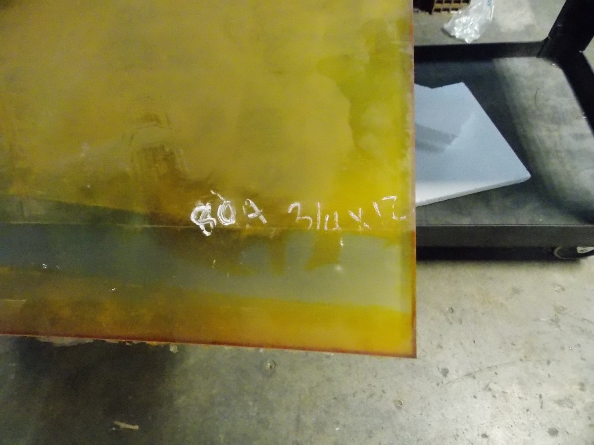 Professional Polyurethane Plastic Sheet 12" x 48" x 3/4" Natural Color
