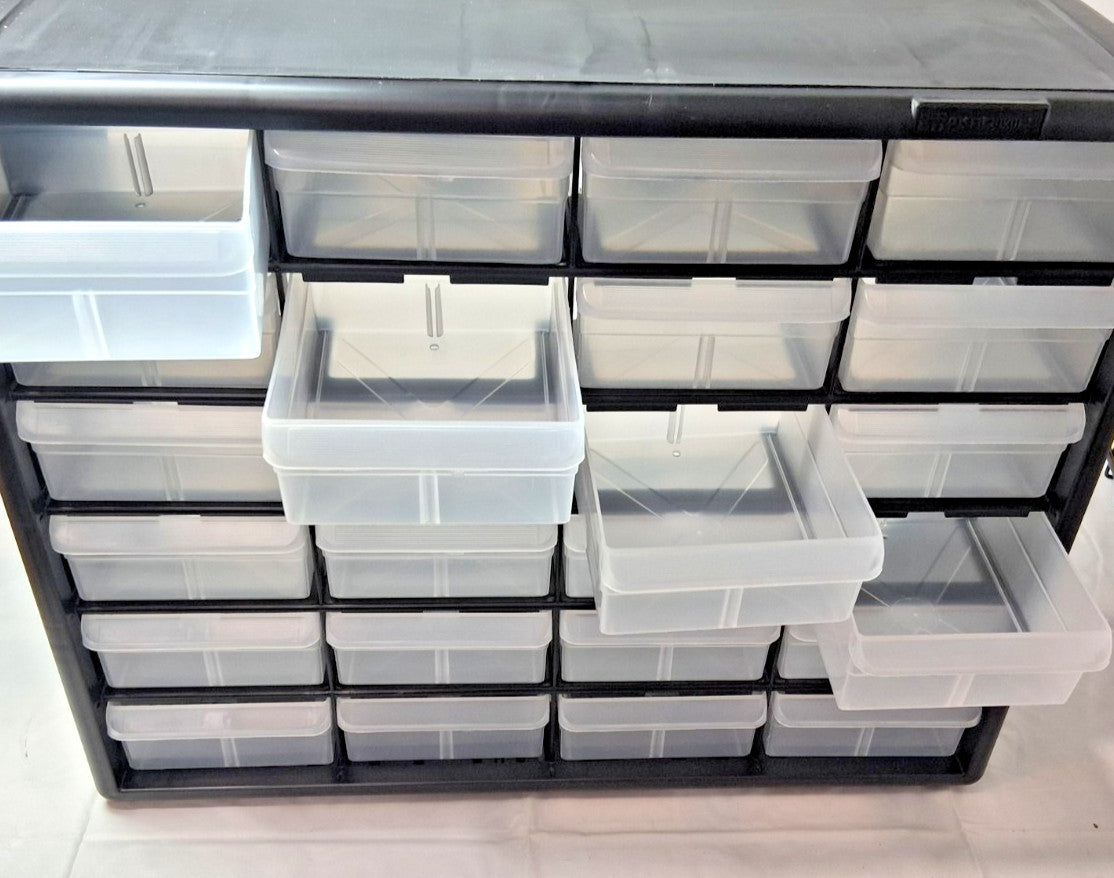 Akro-Mils 24 Drawer Small Parts Cabinets 6-3/8" Deep x 20"W x 15-13/16"H 10124