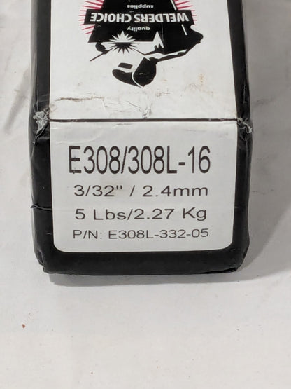 WELDER'S CHOICE Stick Welding Electrode 3/32" Dia, 12" L, Stainless 59803643