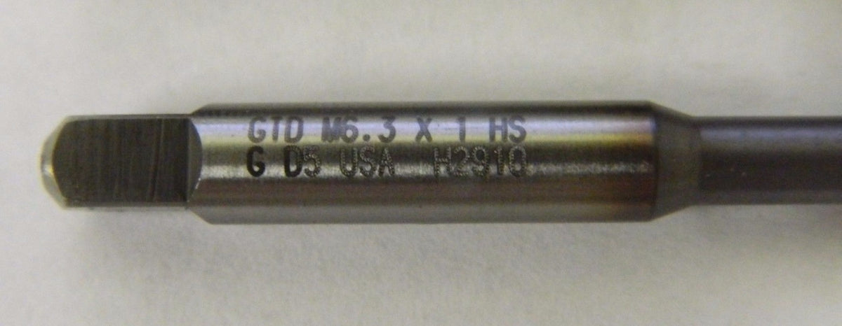 BOGO ( 2 per sale ) Greenfield Gun Taps M6.3 x 1 D5 2FL Spiral Point USA #17571