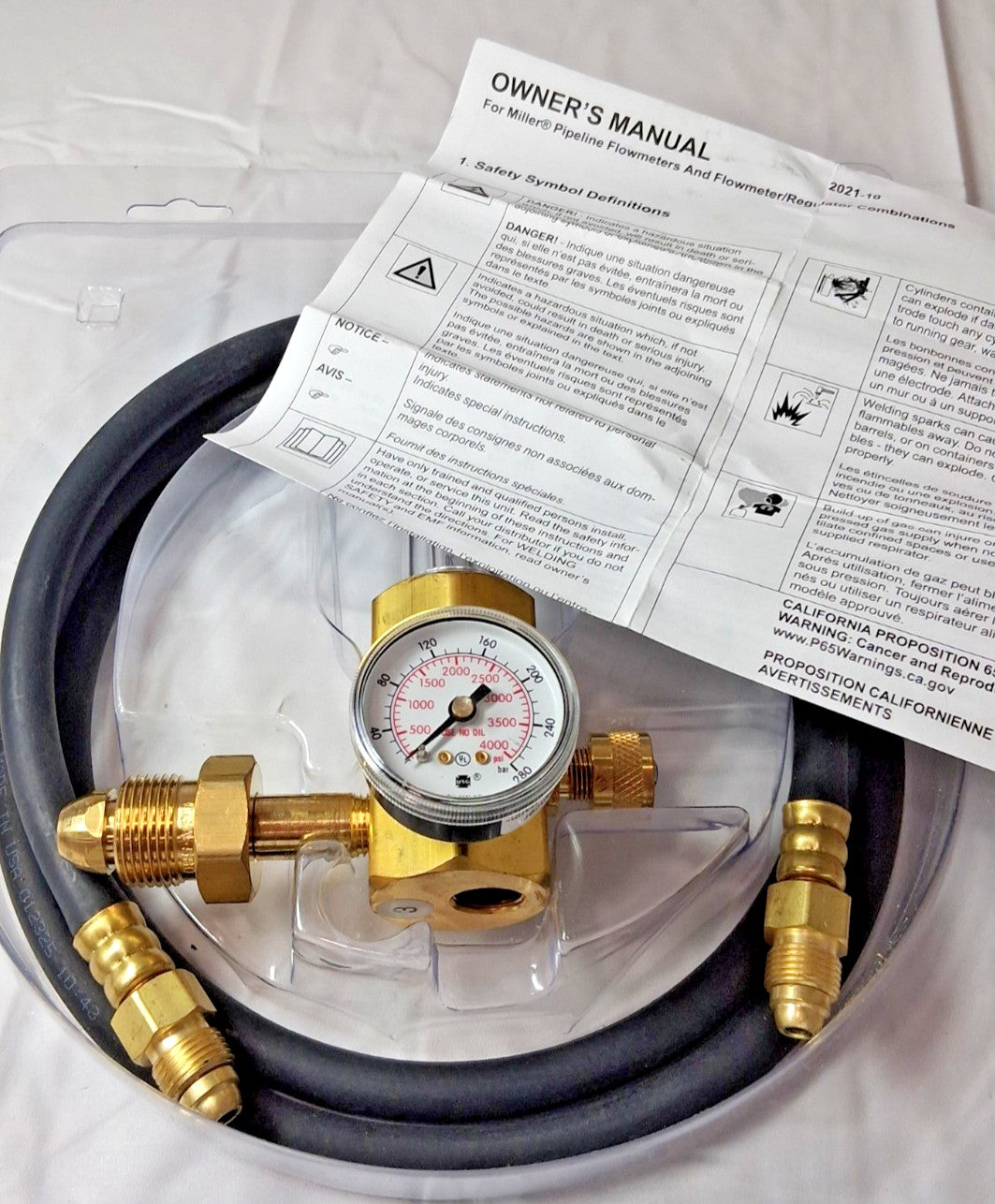 Smith/Miller Welding Regulator 0 to 50 SCFM 3,000 Max psi 580 CGA H2051B-580H