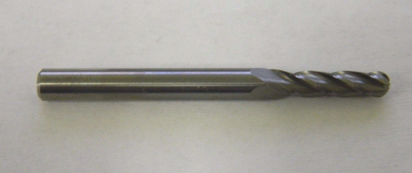 Metal Removal M33110 5/32" x 3/16" x 9/16" x 2" 4FL Carbide Ball End Mill