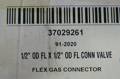 Dormont Brass Gas Shut-Off Valves Flex Gas Connectors 1/2" x 1/2" Qty 6 91-2020