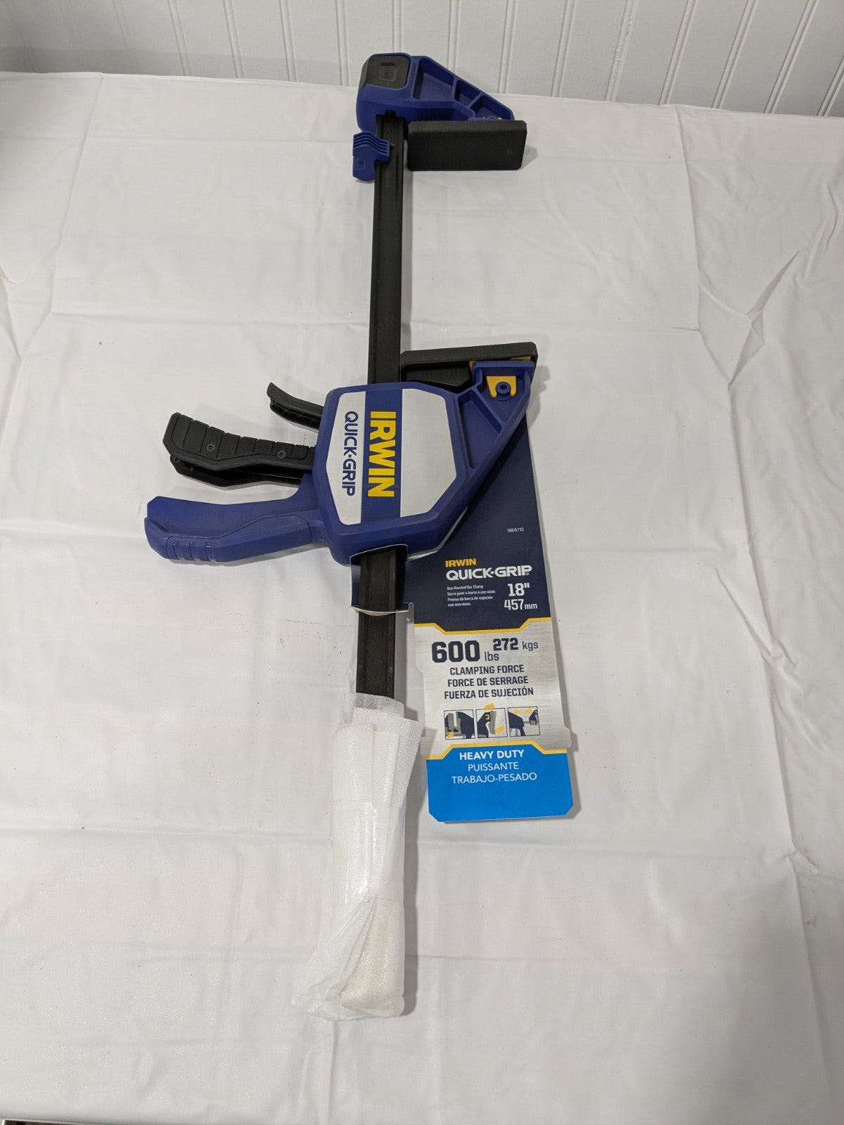 Irwin Carbon Steel Bar Clamp: 18" Capacity, 3-5/8" Throat Depth 196471