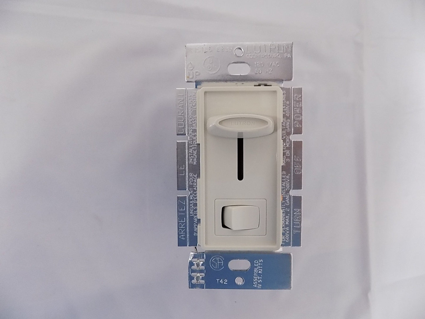 Lutron SELV-303P-LA Skylark 300W Electronic Low Voltage 3-Way Dimmer LT Almond