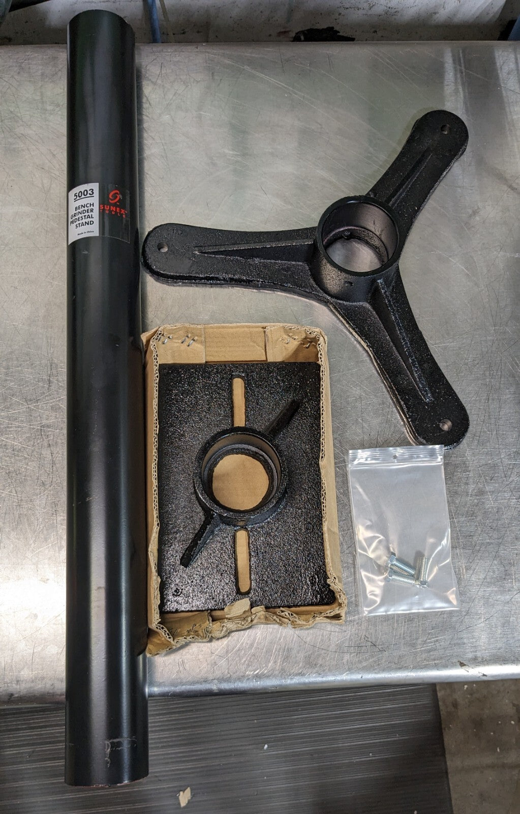 SUNEX TOOLS Bench Grinder Stand Use with 6 or 8" Bench 5003