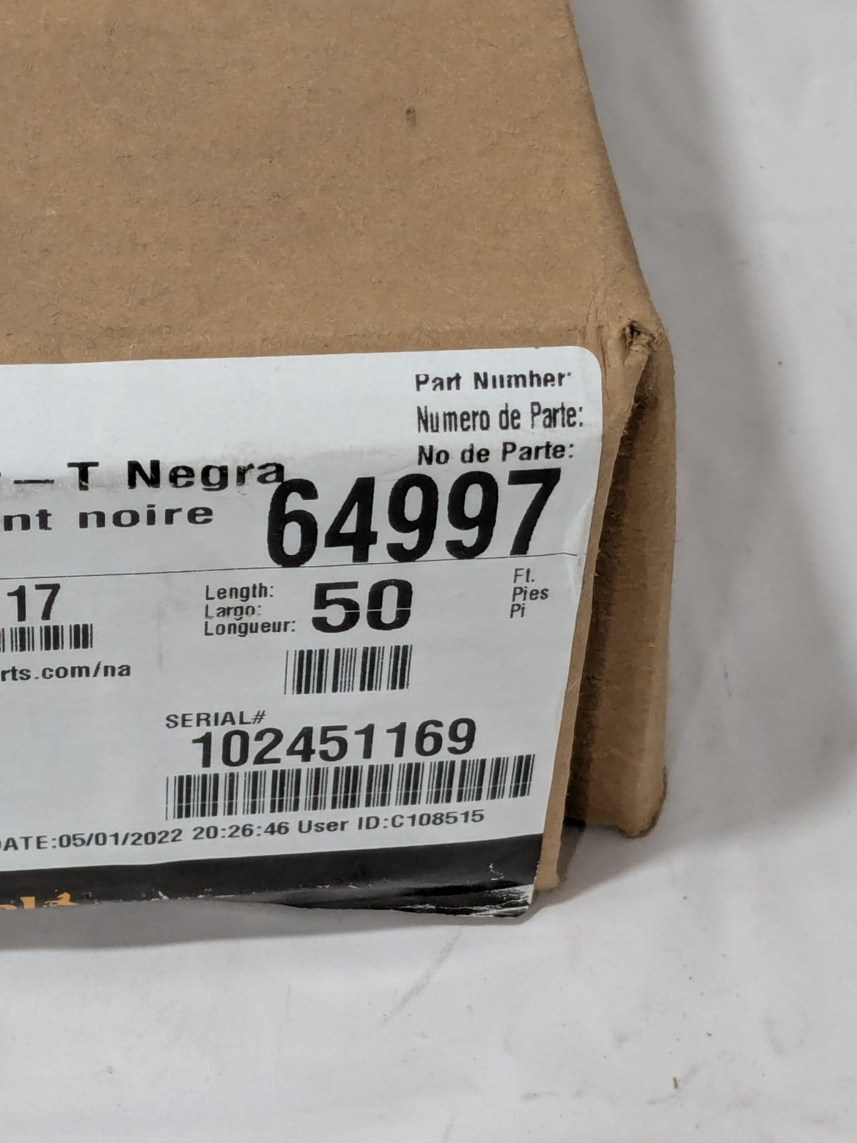Continental ContiTech 50 Ft. Long x 3/8" Dia, Automotive Heater Hose 20029117