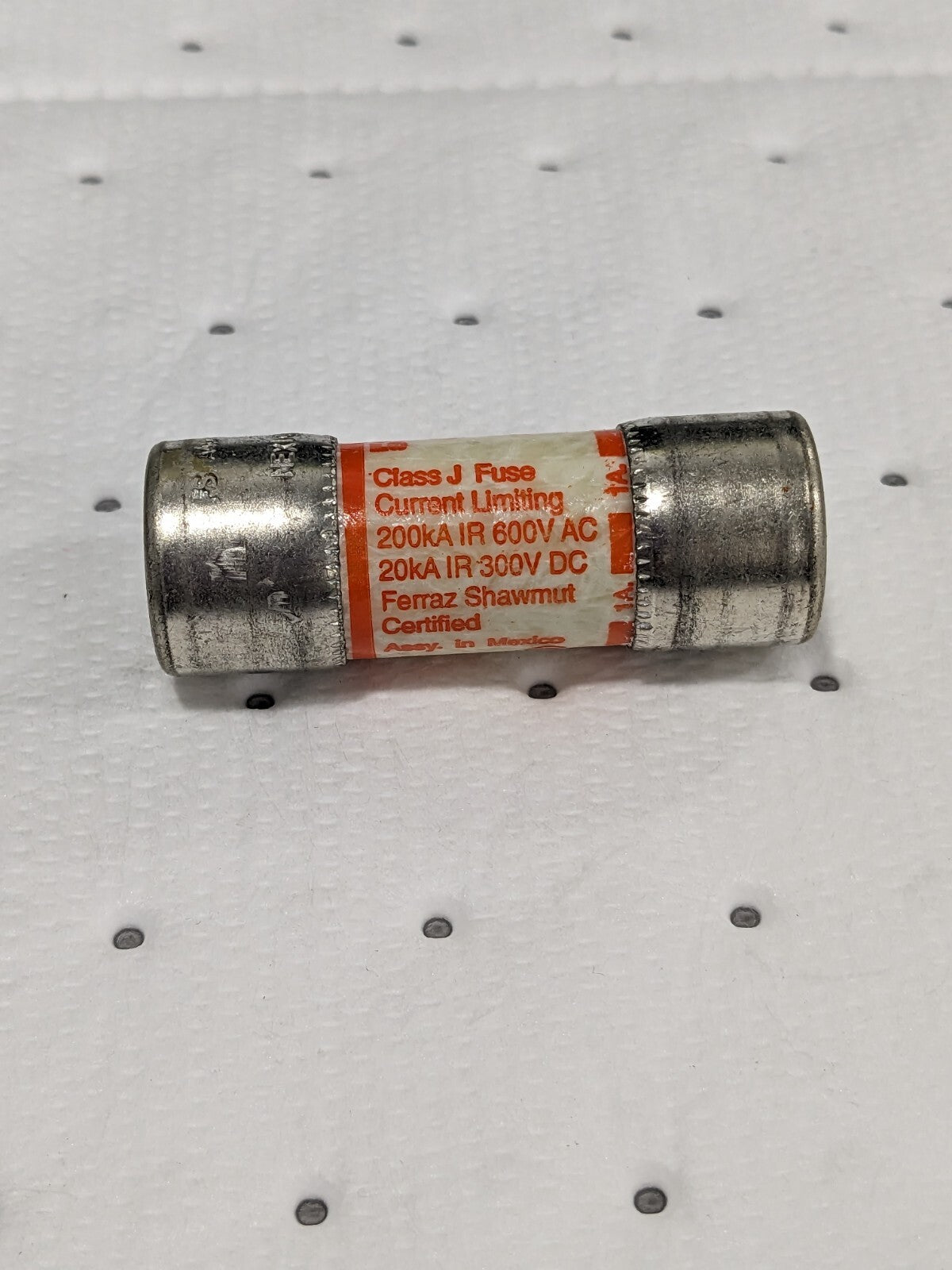 FERRAZ SHAWMUT Cylindrical Fast-Acting Fuse: J, 1 A, 20.6 mm Dia A4J1