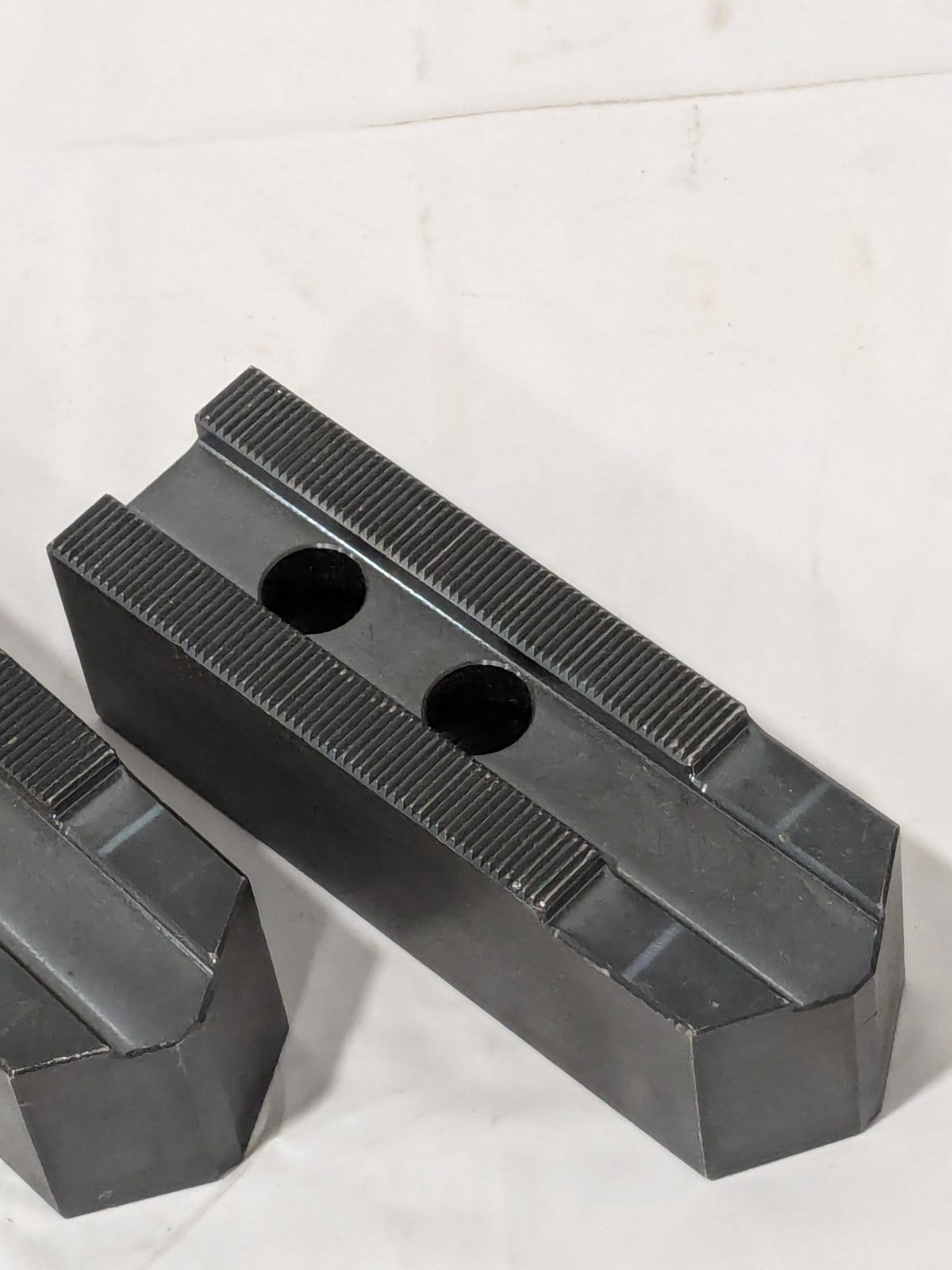 SCHUNK Soft Lathe Chuck Jaw: Serrated KM-WBL 100 Qty 2 Jaws 132602