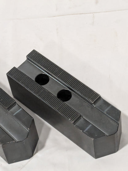 SCHUNK Soft Lathe Chuck Jaw: Serrated KM-WBL 100 Qty 2 Jaws 132602