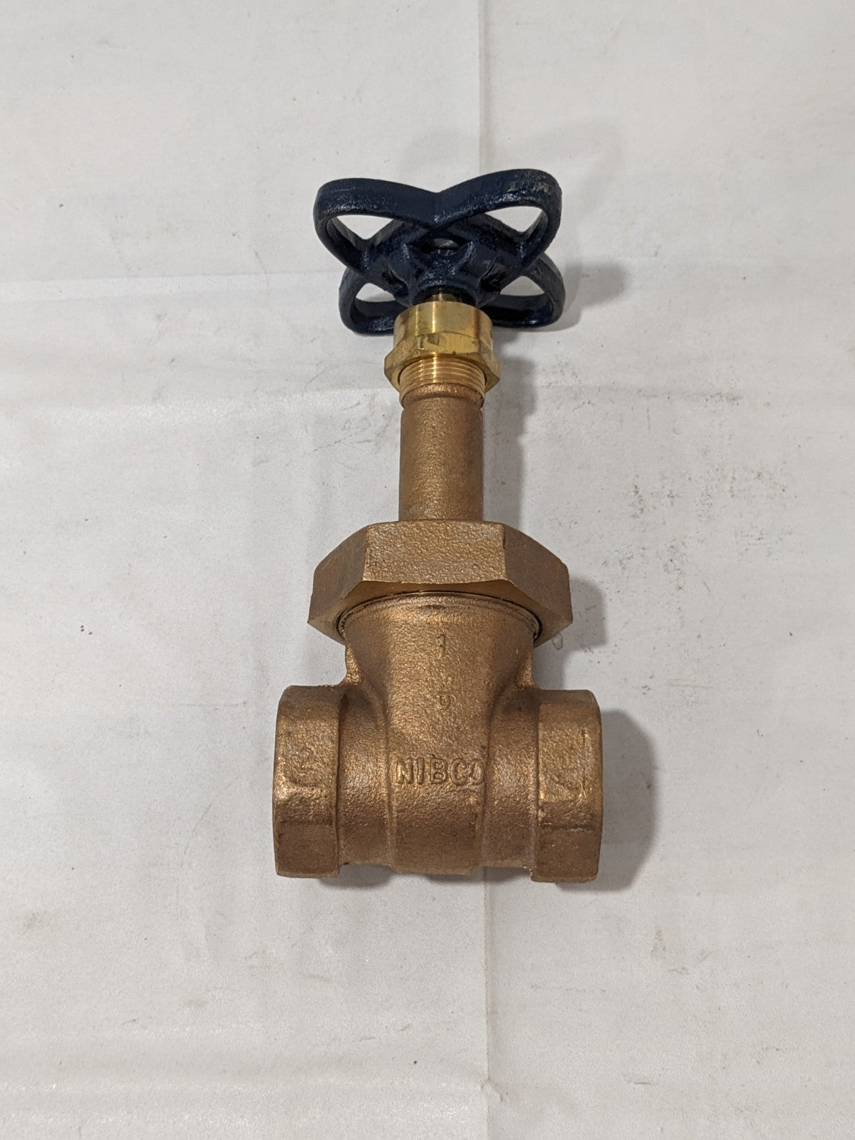 NIBCO Gate Valve: Rising Stem, 1" Pipe, Threaded, Bronze NL1M00A