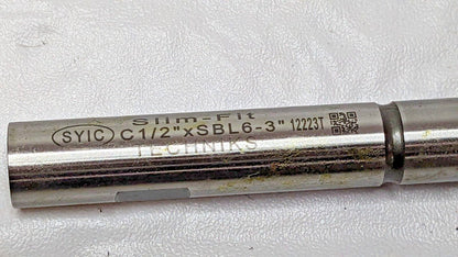 Techniks SlimFIT Straight Shank SBL Collet Chuck C 1/2" x SBL 6 - 3" 06032-3
