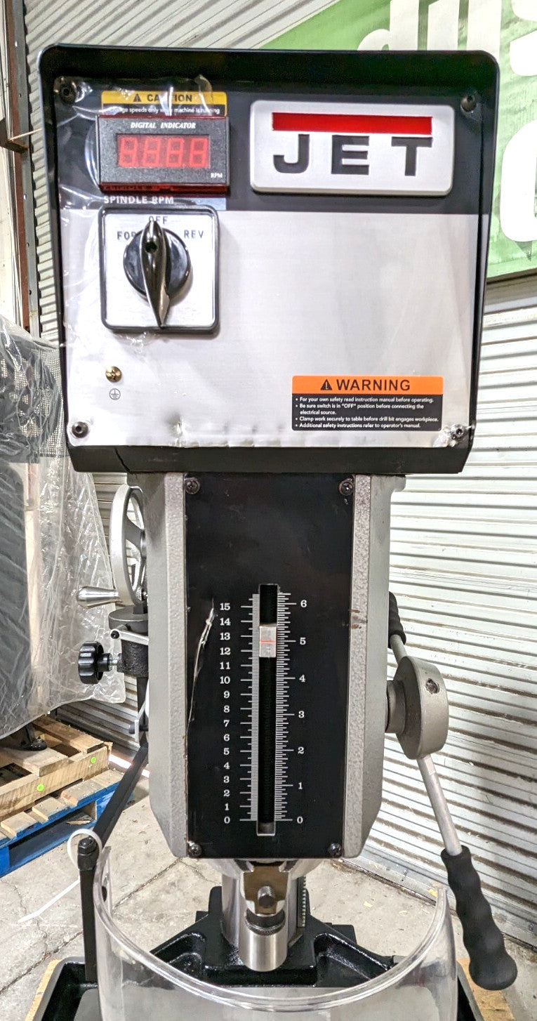 Jet Drill Press JDP-20-VS-1  FWD/REV  3MT  115 &amp; 230V  354230  Scratch &amp;