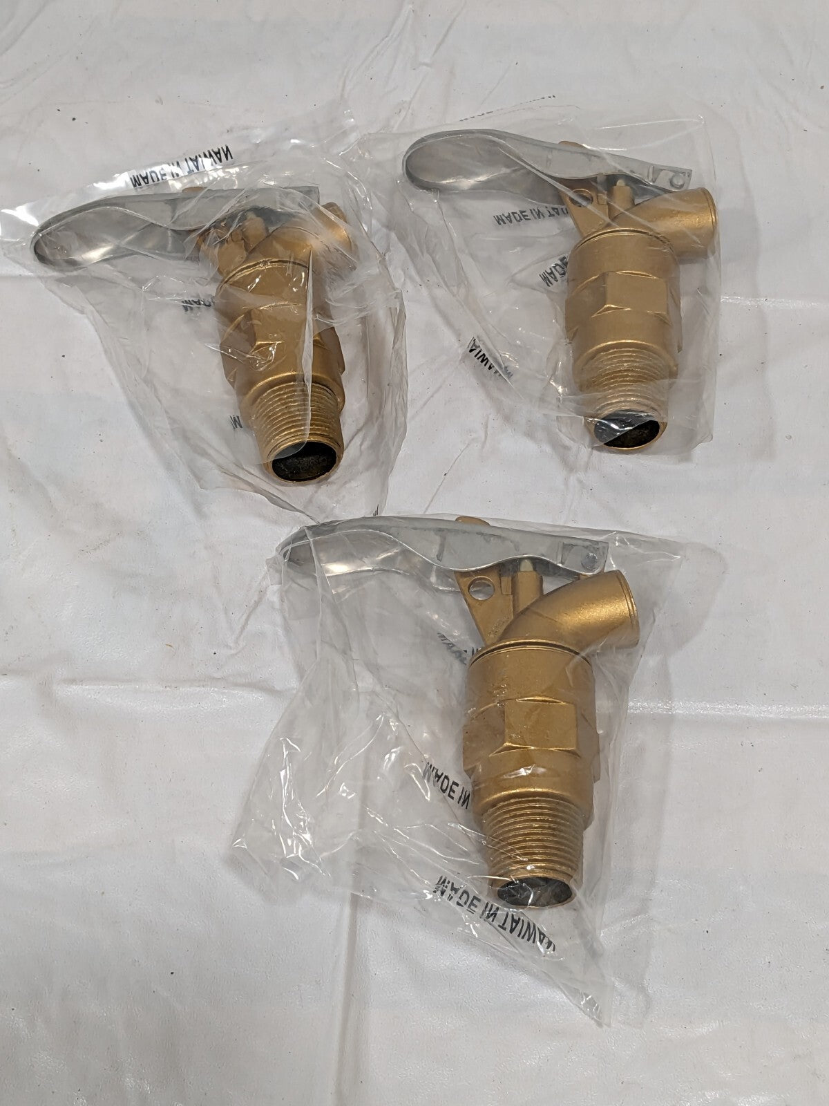 VESTIL 3/4" NPT Aluminum Adjustable Drum Faucet Qty 3 DFT-AL