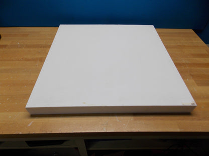 Professional Polyester Plastic Sheet 24" x 24" x 2" Natural Color