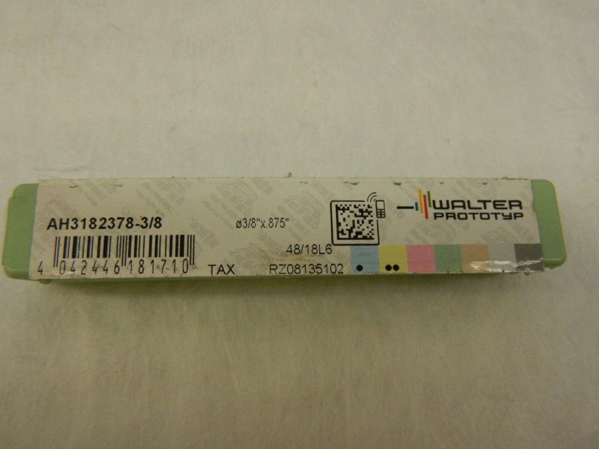 Walter Corner Radius End Mill 3/8" Dia 7/8 LOC 0.015 Radius 4 Fl Carbide 55