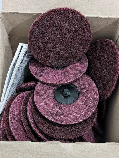 3M Quick-Change Discs 25pk Roloc TR 3" Dia Aluminum Oxide Non-Woven 7000000755