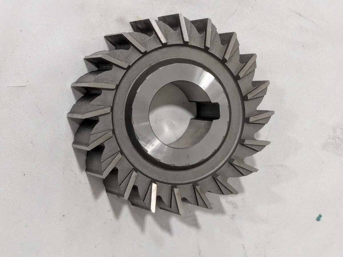 Moon Side Milling Cutter: 3" Diam X 1" Width X 1" Arbor Hole, 20 Teeth SM3100