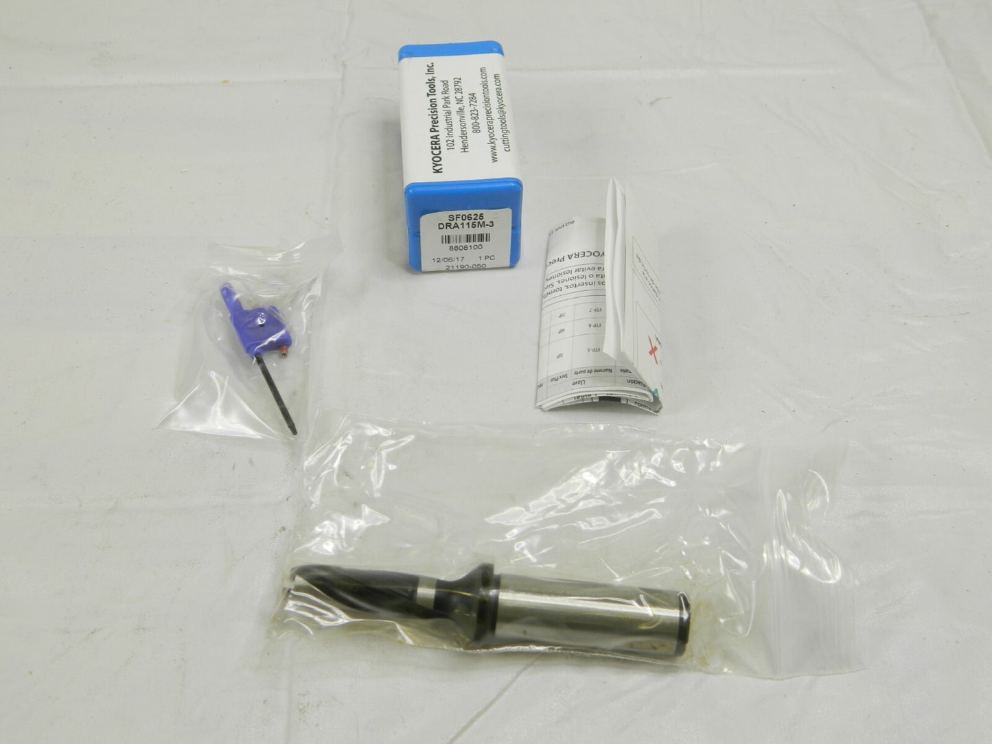 KYOCERA Replaceable-Tip Drill 0.453 to 0.472" Dia THD11184