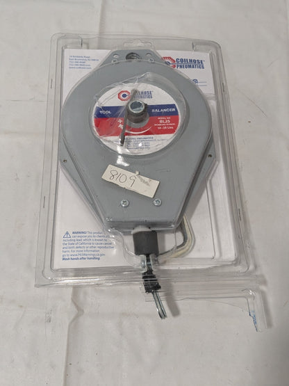 Coilhose Pneumatics Tool Balancer: 25 lb Max Load, 8' Cable Length BL25