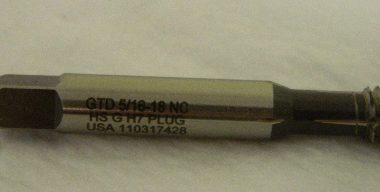 Widia GTD Plug Forming Tap 5/16-18 NC H7 4-Flute #17034