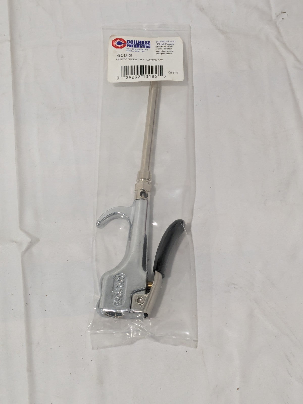 Coilhose Air Blow Gun: Safety Extension Tube, Thumb Lever 606-S