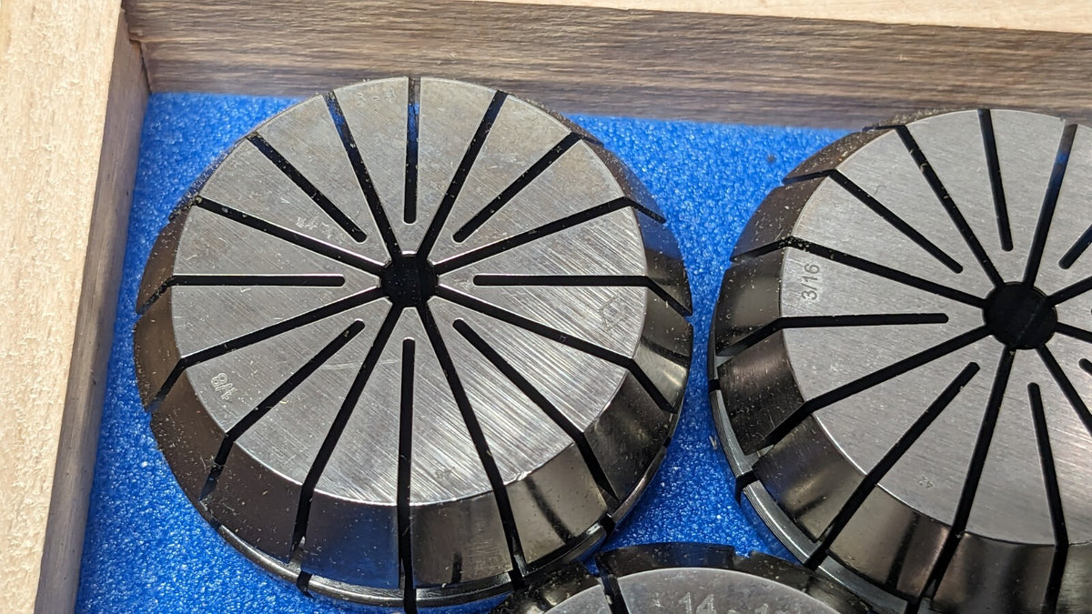 Iscar ER Collet Chuck Set 0.12" to 1.025" Collet Size KIT ISO40 15 ER4