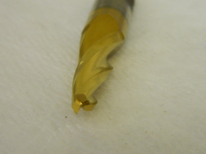 Precision Square End Mill 1/4" x 1-1/4" 5° HSS 3FL TiN Tapered  QTY 4