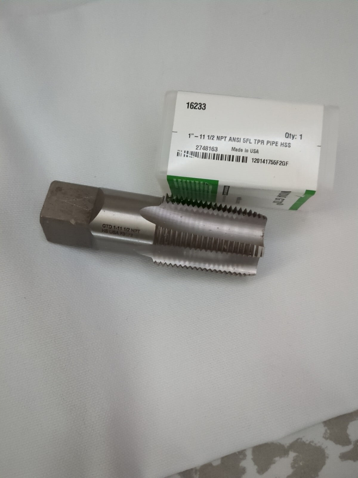 WIDIA Standard Pipe Taps Thread Size (Inch): 1-11-1/2 HSS 2748163