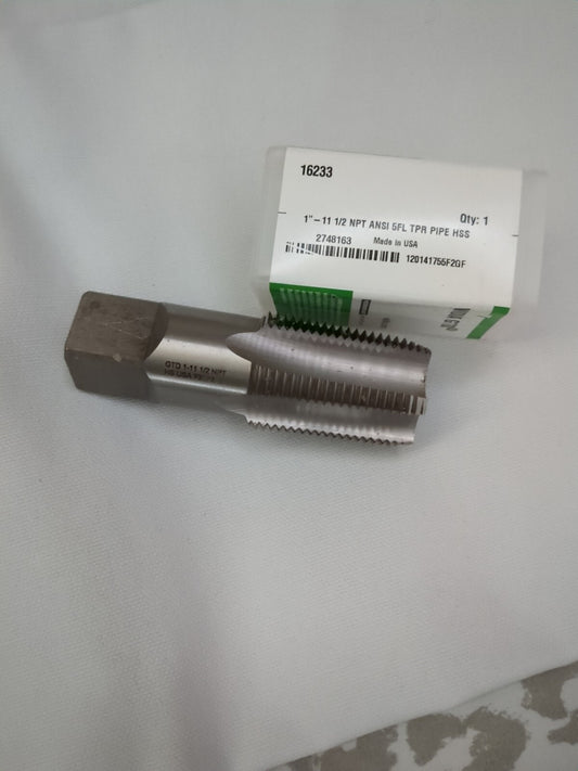 WIDIA Standard Pipe Taps Thread Size (Inch): 1-11-1/2 HSS 2748163