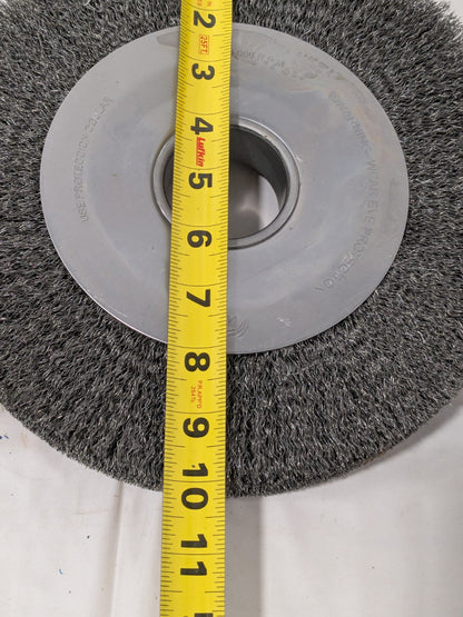 Weiler Wheel Brush: 10" Wheel Dia, 2" Face Width, 2" Hole 03210