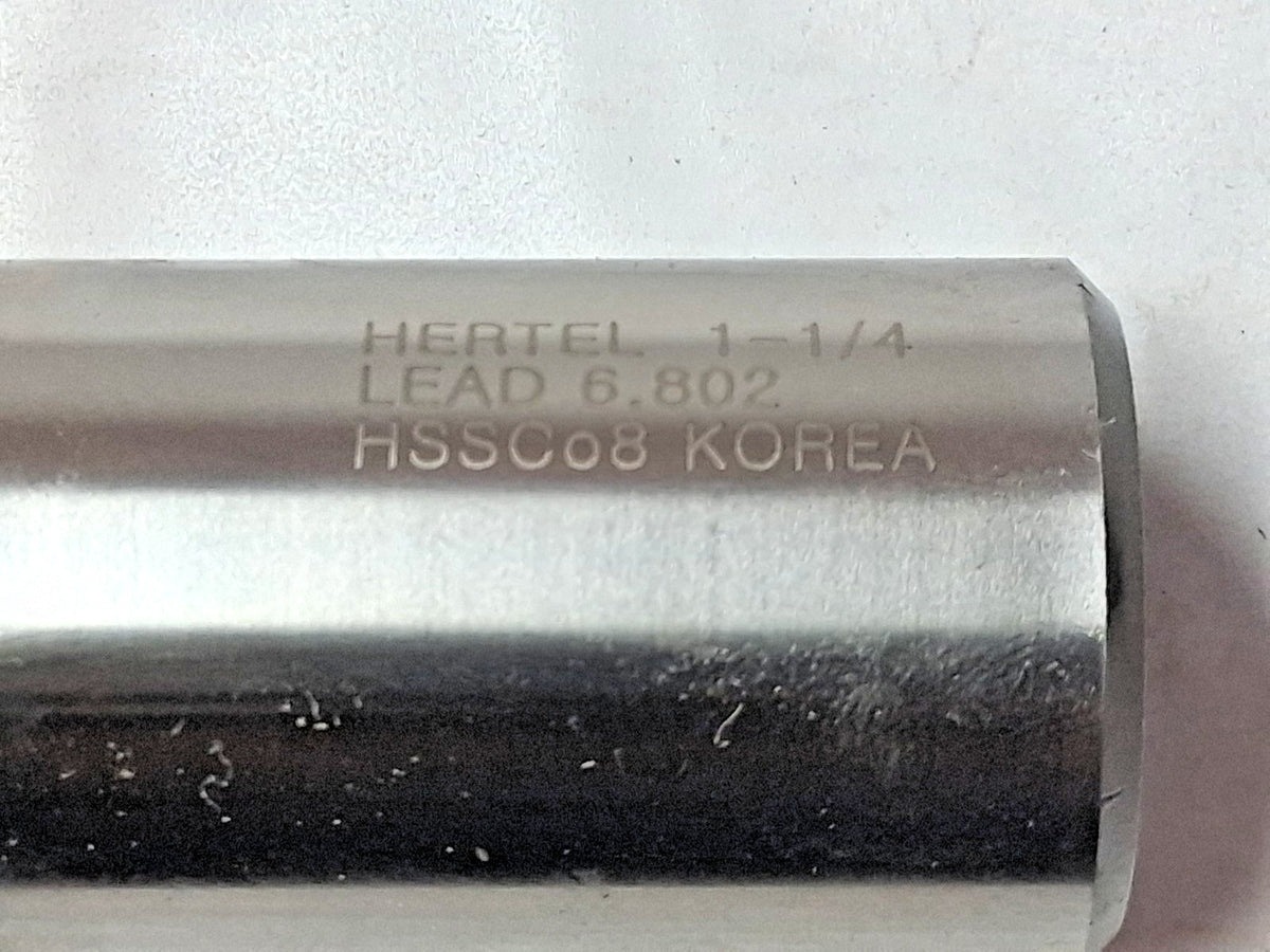 Hertel Cobalt Square End Mills 1-1/4" Dia 4" LOC 6FL 41115031