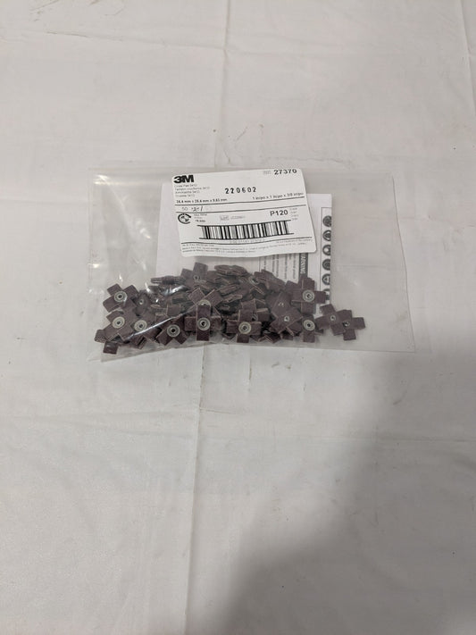 3M Aluminum Oxide Cross Pad 120 FEPA Grit, Fine Grade 100 Pack 7100105539
