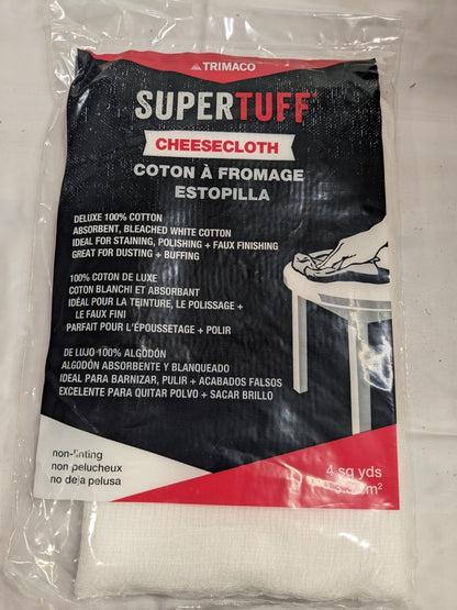 Trimaco Super Tuff Deluxe Cheesecloth, 4 Sq Yd Qty 12 10303