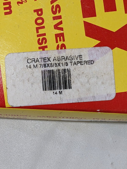 CRATEX Rubberized Point 5/8" Max Diam x 7/8" Long, Taper Qty 100 14 M